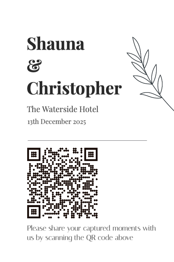Simplicity QR card template